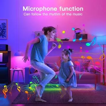 ESP32 WLED LED Контроллер Микрофон Микрофон Музыка Динамический RGB IC DIY Приложение WS2811 WS2812 SK6812 TM1814 WS2813 WS2815 Strip