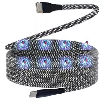 Essager Магнитный присоска анти намотка 60 Вт 100 Вт USB C к USB Type C PD кабель для быстрой зарядки для iPhone 15 MacBook Samsung QC 4.0 шнур 1M