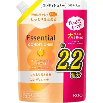 Essential Kao Essential Moist and Cohesive Конденсаторный Сменный блок 680 мл