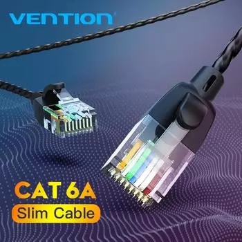 Ethernet-кабель Vention Cat 6, тонкий сетевой кабель 10 Гбит/с, 4 витых пары, патч-корд, Интернет UTP Cat6, сетевой кабель Ethernet RJ45