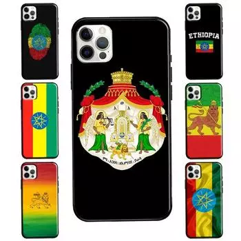 Ethiopia Flag For iPhone 11 Pro Max XS 8 7 Plus SE 2020 X XR Case For iPhone 13 12 Pro Max mini Coque iphone 5 5S SE