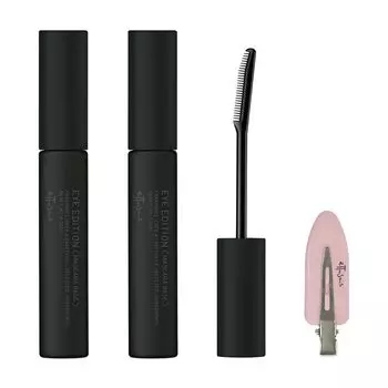 ettusais Eye Edition Mascara Base Водостойкая прозрачная черная жидкая основа 6 г x 2 с официальными оригинальными ворсинками [Оптовая закупка] (Основа под тушь) [Приходит клип]
