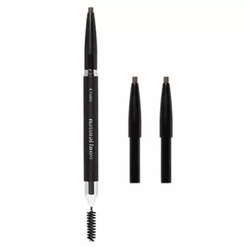 Etude Карандаш для бровей Natural Brow Auto Pencil 0,18 г + набор из 2 стержней, нет. 1 мокко коричневый, 1 набор