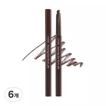 Etude New Drawing Карандаш для бровей Auto Pencil 0,25 г, нет. 3 коричневых, 6 шт.