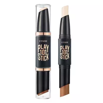 ETUDE Play 101 Stick Duo Nose Shadow Highlight Shading Natural Contour Makeup 1 шт. [Etude Official] #01 / / / / / (х 1)