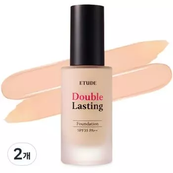Etude Тональная основа Double Lasting Foundation 30 г, Rosy Pure, 2 упаковки