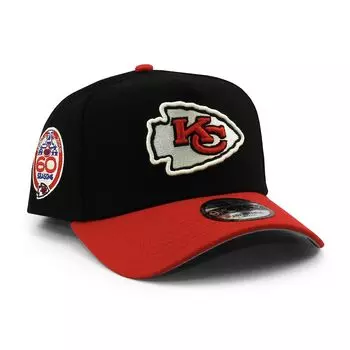 EU Exclusive New Era 9FORTY Snapback Kansas City Chiefs NFL 60th Anniversary Grey Brim Snapback Cap in Also Kansas City Chiefs 940 AF American