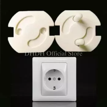 EU Power Socket Electrical Outlet Baby Kids Child Safety Guard Protection Anti Electric Shock Plugs Protector Rotate Cover