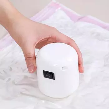 EU Powerful Vacuum Pump Portable Electric Air Pump Vacuum Sealed Compression Bag Machine For Quilt Clothes Pillow Storage Bags