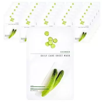 Тканевая маска для ежедневного ухода Eunyul Cucumber, 1 упаковка, 30 шт.