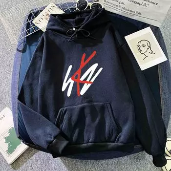 European and American ins autumn and winter letter printed hooded sweatshirts for men and women Korean style trendy versatile tops for women S