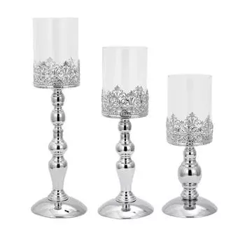 European Holder Metal Base Candlesticks Table Centerpieces Pillar Stand for Wedding Parties Home Decors X3UC