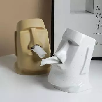 European Personality Design Sense Tissue Box Creative Living Room Ornaments Coffee Table Drawer Box Ceramic Elements