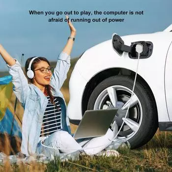 EV Discharge Adapter EVSE IEC62196 Electric Car Side Cable Plug For Outdoor Camping Type1 To AC Universal Charging Socket Outlet