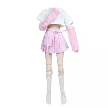 EVA BJD BJD Кукольная одежда BJD Одежда 60 см Модный кукольный набор Сферическая SD Кукла Белая одежда Розовая юбка Чулок Книга 1/3 1/3 Детская