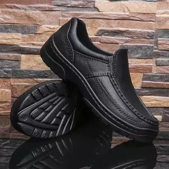EVA one-time molding anti slip imitation leather car line casual shoes 40 чёрный