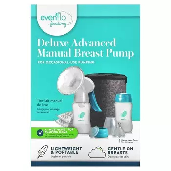 Evenflo Feeding, усовершенствованный ручной молокоотсос класса люкс, набор из 10 предметов