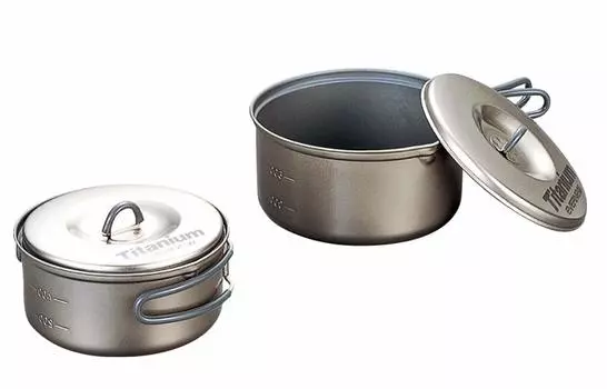 EVERNEW Titanium Cooker Set S Ceramic ECA411