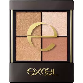 excel Real Close Shadow CX01 Tassel Mule Палитра теней для век Nuance Color 4 цвета 3 текстуры Gloss Lame Matte 1 шт. x 1 CX01 Tassel Mule