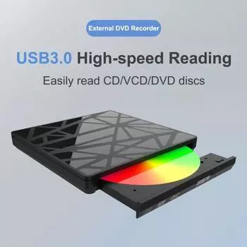 Превосходный DVD-привод, низкий уровень шума, стабильная передача данных Plug Play чёрный
