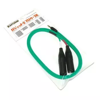 EXFORM Gadget Pro Кабель Мини Сплит OPEN3 Сделано в Японии OFC GXLR-MX2B-1.5M / 3.5мм Стерео-ЛП XLR(M)x2 - -