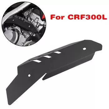 Exhaust Heat Guard Protection For HONDA CRF 300L CRF300L CRF300 Rally 2020-2025 Exhaust Pipe Protector Anti-Scalding Cover Guard чёрный