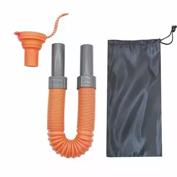 Expandable Outdoor Drinking Water Pipe Anti-splash Camping Bucket Diversion Pipe Car Park