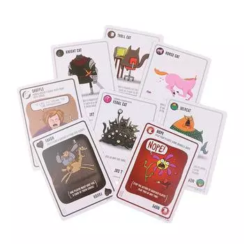 Explode Kittens Card Game Edition Party Streaking Kittens Imploding Zombie Expansion Barking Kittens