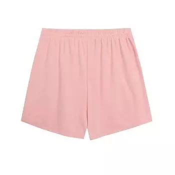 Export Multicolor Minimalism Easiest for Match Pure Color with Pockets Casual Shorts Elastic Waist Drawstring Sports Pants Hot Pants Pink L