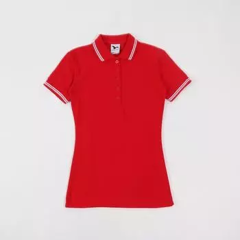 Export Silm Half Sleeve Pearl Cotton Mesh Polo Shirt Big red (partially flawed) S(Reference size chart)