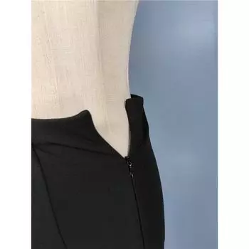 Export Single Elegant Women s Spring New Arrival Easiest for Match High Waist Fashion Slimming Tall Long Leg Split Casual Bootcut Pants Black S