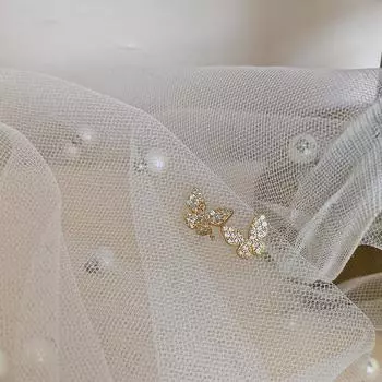 Exquisite 925 sterling silver earrings for women s simple, small and high-end Korean version of trendy ins earrings 925 silver