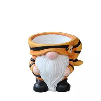 Exquisite Christmas Elf Pot Figurine Adorable Dwarf Statue Vase Succulent Flower Pot Office