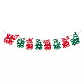 Exquisite Patterns For Party Celebration Or Christmas Decoration Party Supply Bunting Banner hollow tree