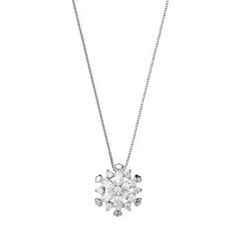 Exquisite Snowflake Necklace for Women Ins Light Luxury Personalized Niche Design Trendy Fashion Versatile Collarbone Chain