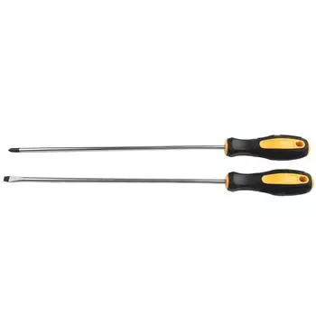 Extended Screwdriver Long Slotted Cross Screwdriver Rubber Handle 410mm Multipurpose Magnetic Electric Screwdriver Tools