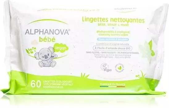 Extra-soft baby cleansing wipes TU прозрачный