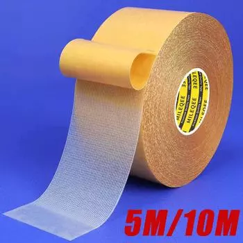 Extra Strong Double Sided Adhesive Tape Waterproof Traceless Double Sided Tape For Bathroom Bedroom Floor Carpet Adhesive Tape 10mm&5M жёлтый