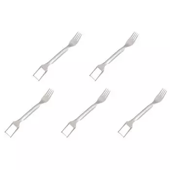 EY# 1Pc 2 In 1 Watermelon Fork Slicer Stainless Steel Cutter for Home Kitchen Ga