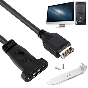 EY# 50CM USB 3.1 Type E To Type C Материнская плата Соединительный провод Полезно для настольного компьютера