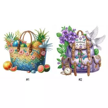 EY# 5D DIY Partial Special Shaped Drill Diamond Painting Kit Bags Decoration PH190