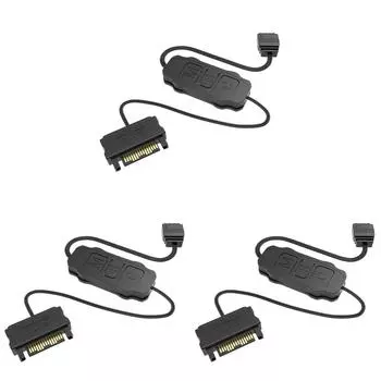 EY# ARGB Controller 5V 3PIN to SATA Интерфейсный кабель-удлинитель для вентилятора корпуса ПК(кипа