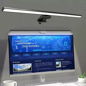 Настольная лампа Eye-Care, 30 см, светодиодная, для компьютера, монитора, экрана, световая панель, плавная регулировка яркости, для чтения, питание от USB, подвесная настольная лампа