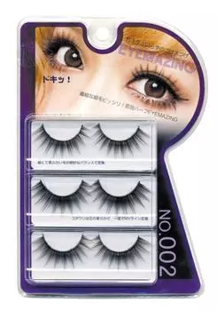 EYEMAZING Ginza Cosmetic Lab EYEMAZING Jun Komori Series Накладные ресницы №002 чёрный