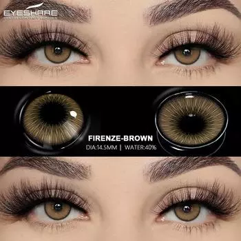EYESHARE Натуральные цветные контактные линзы для глаз Коричневые контактные линзы Синие контактные линзы Цветные контактные линзы для глаз Макияж для глаз Ежегодное использование