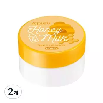 Ежедневная маска для губ APIEU Honey & Milk, 6 г, 2 упаковки