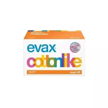 Ежедневные прокладки Evax, похожие на хлопок, 40 шт.