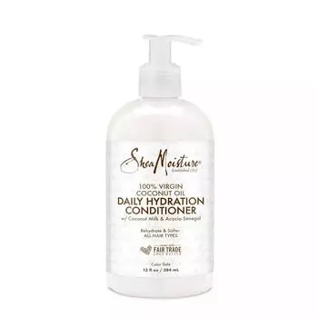 Ежедневный увлажняющий кондиционер Shea Moisture 100% Virgin Coconut Oil, 384 мл, 1 упаковка