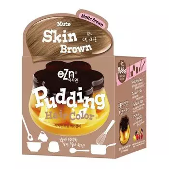 eZn pudding hair color краска для волос 70 мл, приглушенный телесно-коричневый, 1 шт.