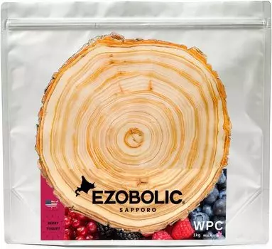 EZOBOLIC Сывороточный протеин 1 кг со вкусом ягодного йогурта. Белок из специализированного магазина протеинов EZOBOLIC из Хоккайдо. Произведено в Японии [порция 25,6 г]